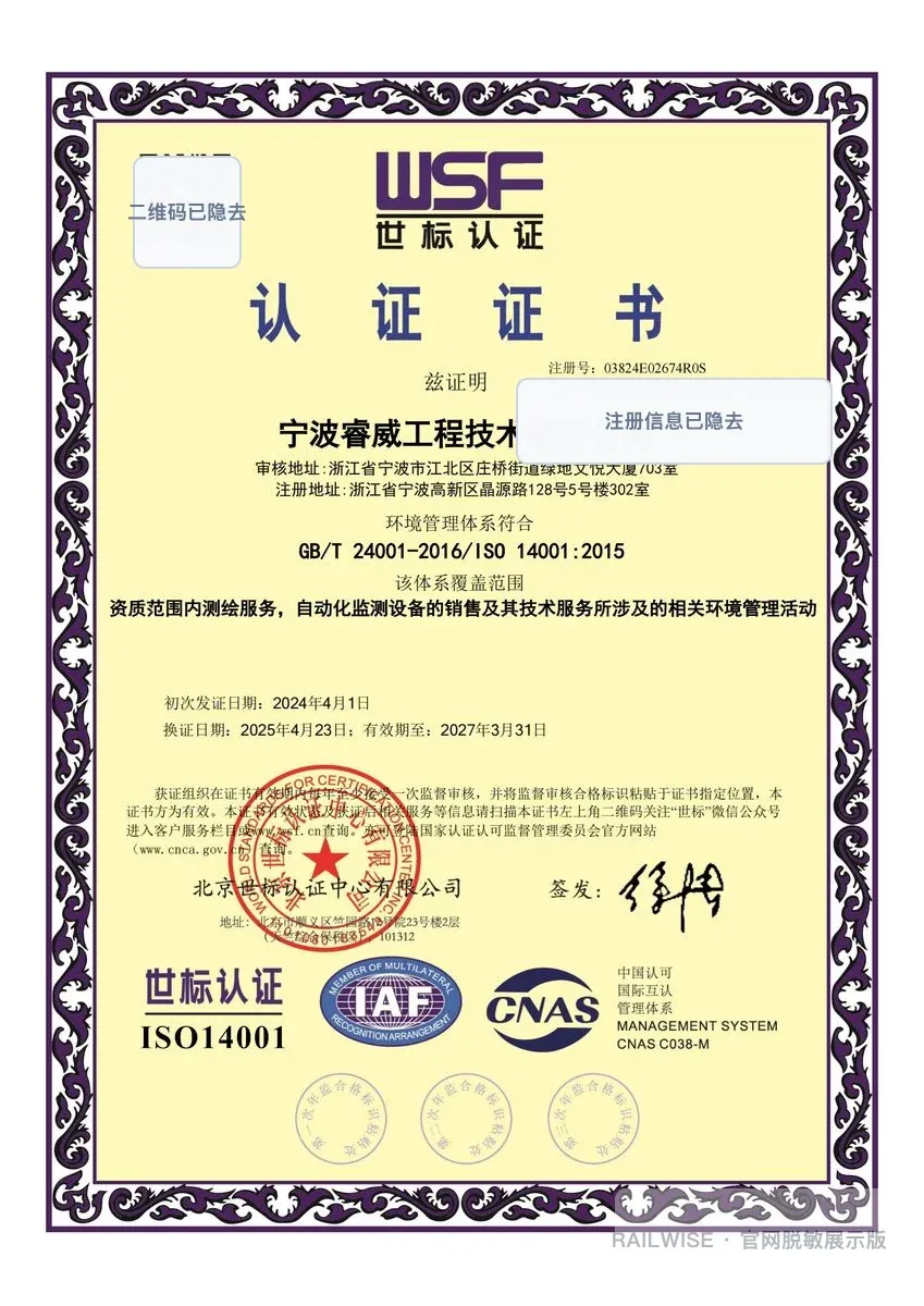 ISO 14001 环境管理体系认证